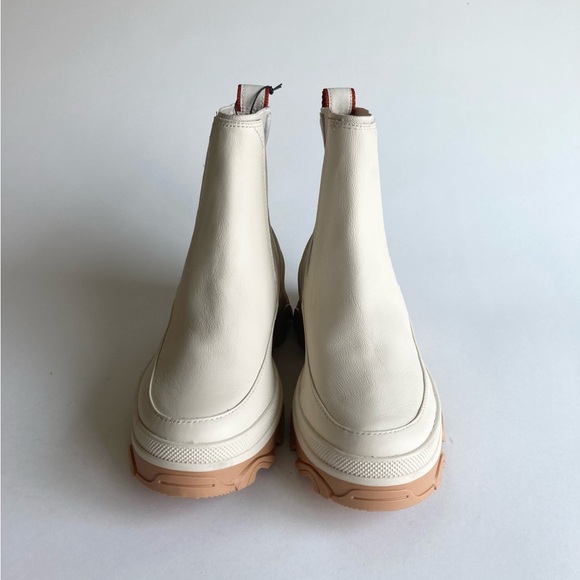New Sorel Natural Seasalt Waterproof Leather Lug Outsole Chelsea Boots size 7.5 - Picture 8 of 14